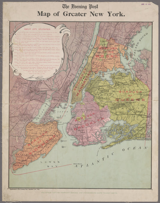 Map of greater New York