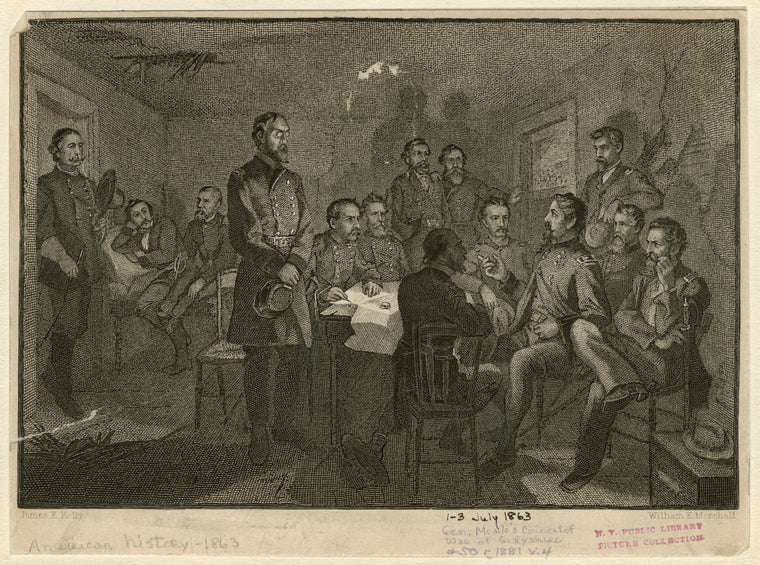 Gen. Meade's council of war at Gettysburg