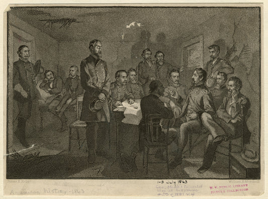 Gen. Meade's council of war at Gettysburg