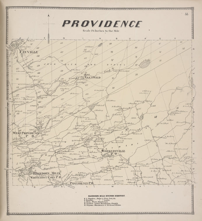 Providence [Township]; Hagedorns Mills Business Directory