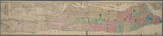 Map of the City of New York / prepared by W.C. Rogers & Co. expressly for Joseph Shannon's Manual of N.Y. for 1868.