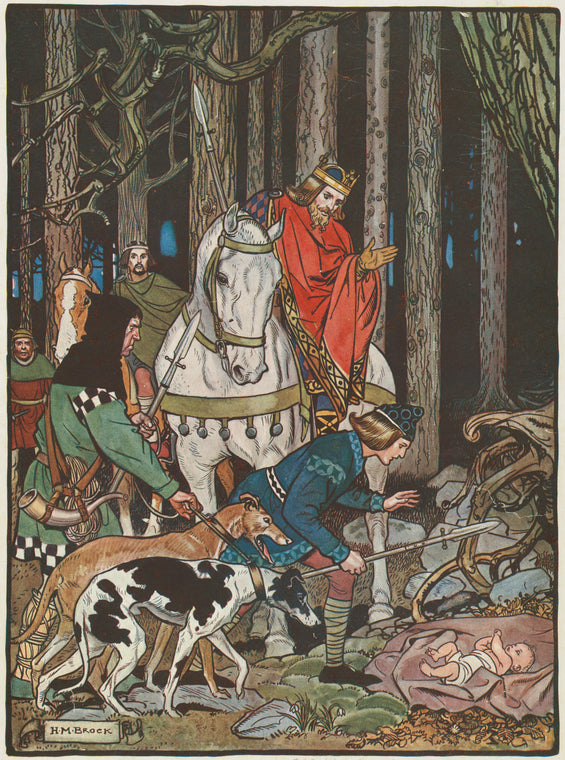Abandoned in the woods, Valentine is discovered by the king's hunting party