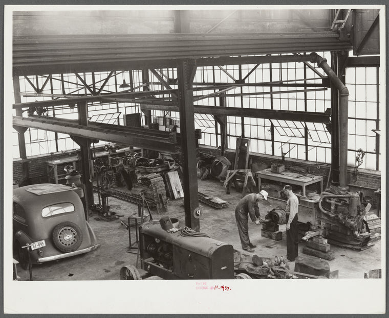 Interior of workshop, FSA (Farm Security Administration) warehouse depot. Atlanta, Georgia