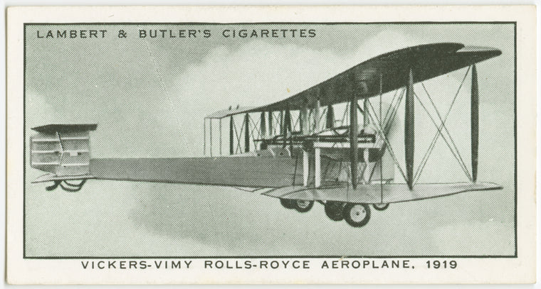 Vickers-Vimy Rolls Royce Aeroplane. 1919.