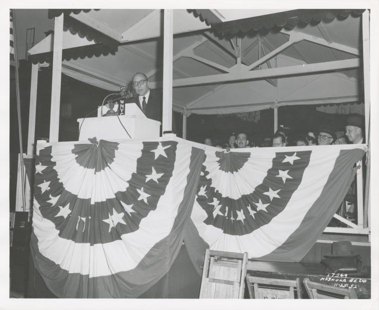 Mosholu groundbreaking, Edward Zurmuhlen speaking
