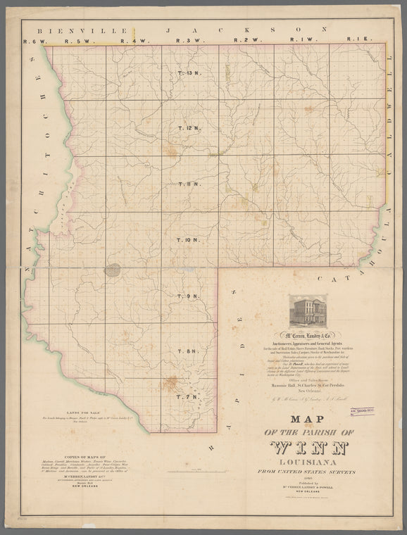 Map of the Parish of Winn, Louisiana : from United States surveys