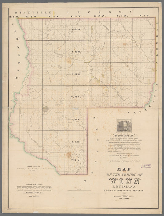 Map of the Parish of Winn, Louisiana : from United States surveys
