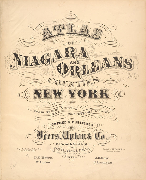 Atlas of Niagara and Orleans counties, New York