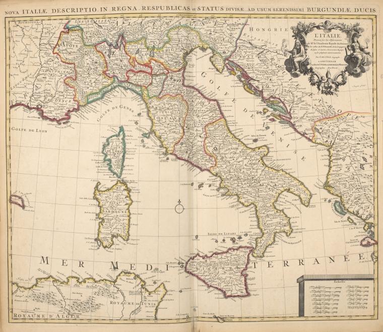 Nova Italiae Descriptio, in Regna, Respublicas et Status Divisae…