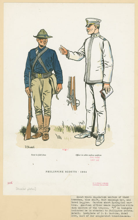 Philippine scouts, 1904.