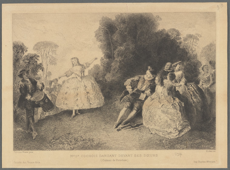 Melle Cochois dansant devant ses soeurs (Château de Potsdam)