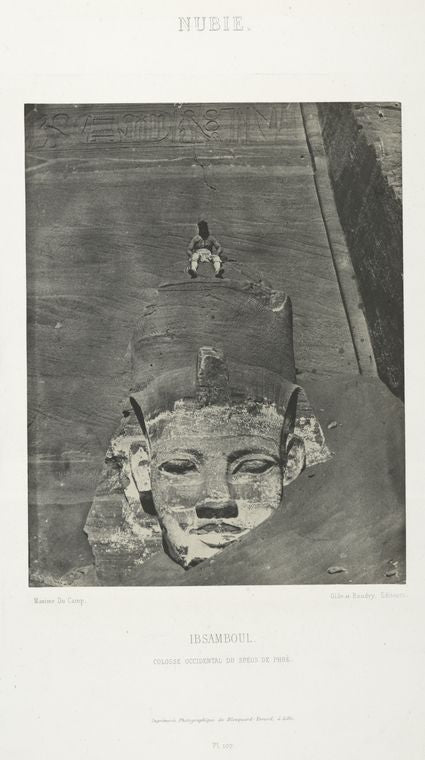 Nubie. Ibsamboul, colosse occidental du spéos de phrè.