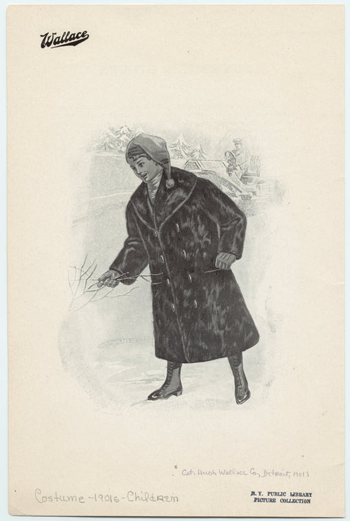 Child in winter coat and hat