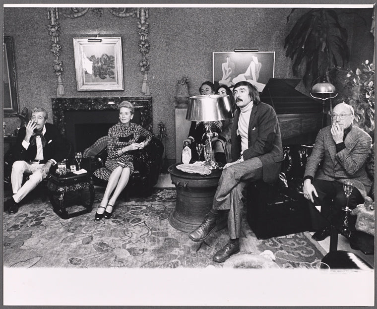 Clinton Wilder, Deborah Kerr, Edward Albee and Richard Barr in rehearsal for the stage production Seascape
