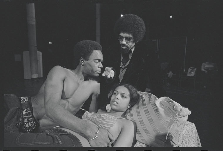 Glynn Turman, Dick Anthony Williams and Marilyn Coleman in the stage production What the Wine Seller Buys