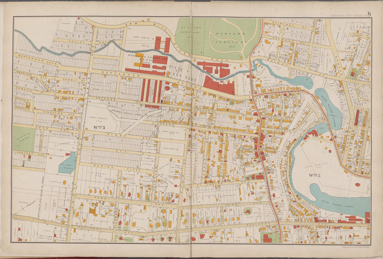 Westchester, Double Page Plate No. 8 [Map bounded by Saw Null River Rd., Mulberry St., Chestnut St., Palisade Ave.Lake Ave.]