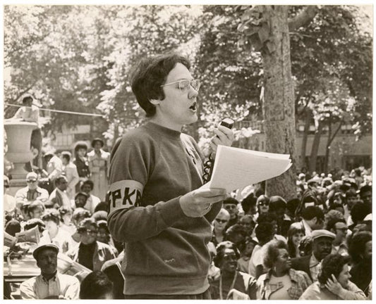 Barbara Gittings addresses the crowd #2