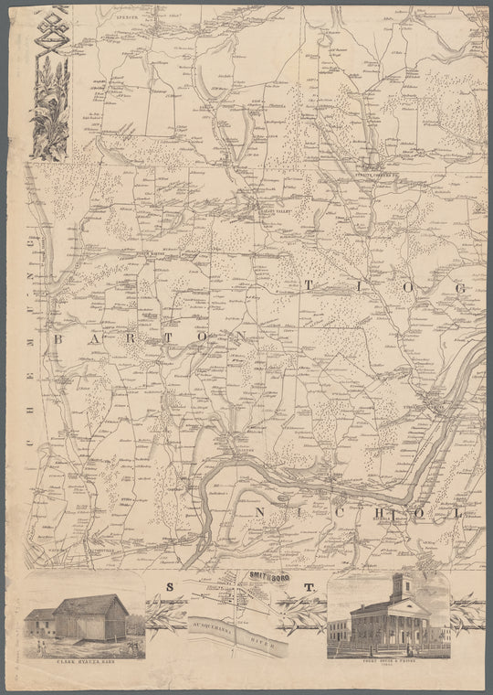 Map of Tioga County, New York: from actual surveys