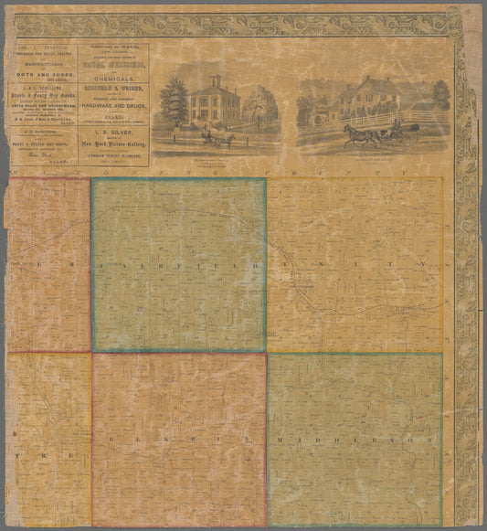 Map of Columbiana County, Ohio, 1860