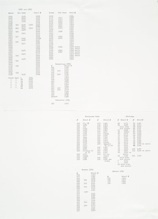 Index pages