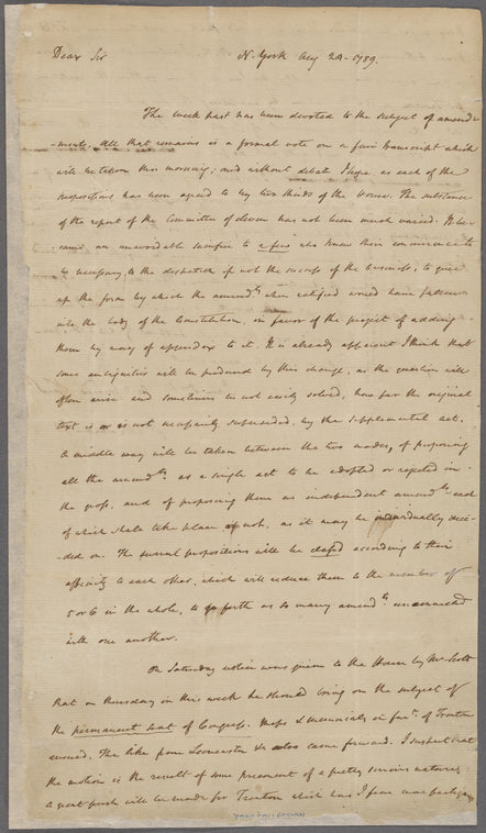 Letter to Alexander White