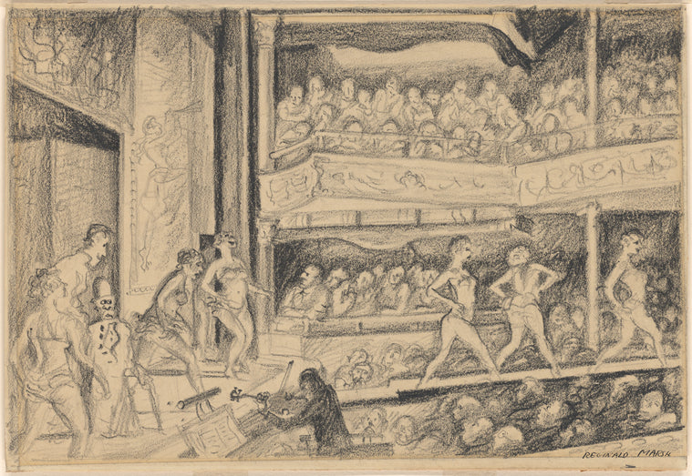 Burlesque performance at the Olympic Theatre