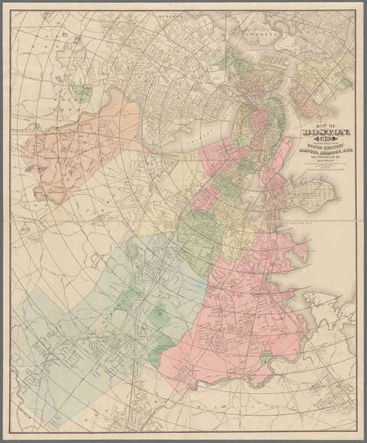 Map of Boston for 1885: published expressly for the Boston Directory