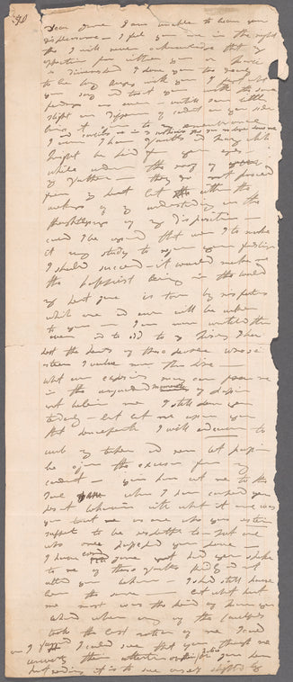 Selina Davenport to Jane Porter, letter signed (copy)