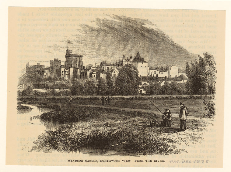 Windsor castle, northwest view -- from the river