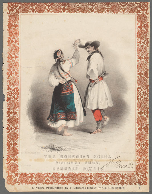 The Bohemian polka, composed & respectfully dedicated to Viscount Bury, by Herrman Koenig