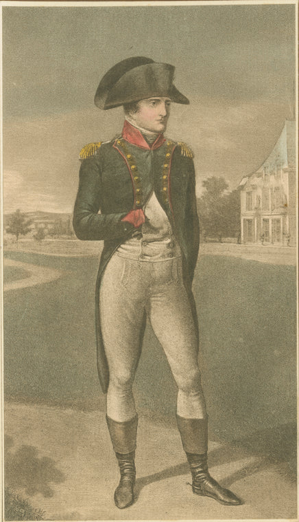 Napoleon I at Malmaison, after painting by Jean-Baptiste Isabey, 1802