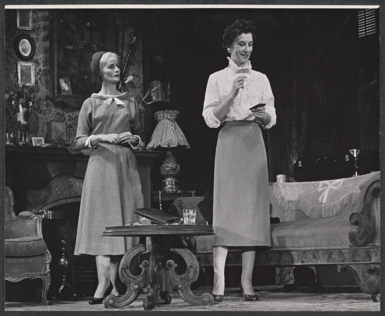 Maureen Hurley and Patricia Jessel in the stage production Monique
