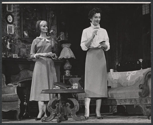 Maureen Hurley and Patricia Jessel in the stage production Monique