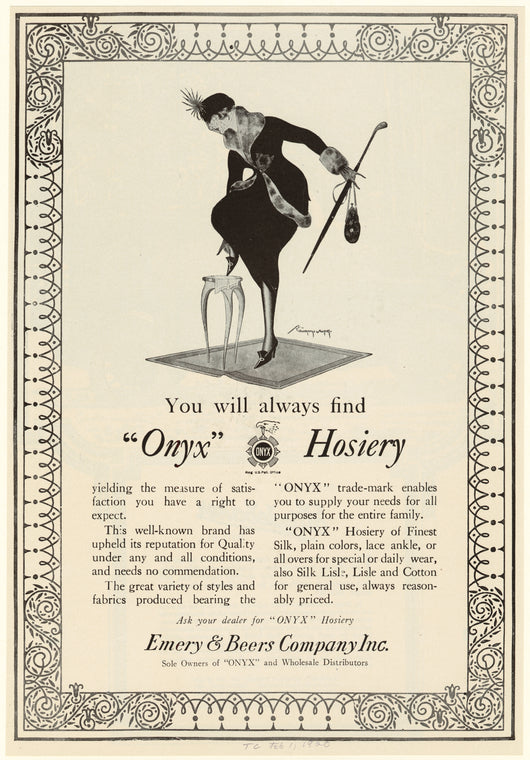 You will always find "Onyx" hosiery