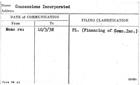 Concessions Incorporated