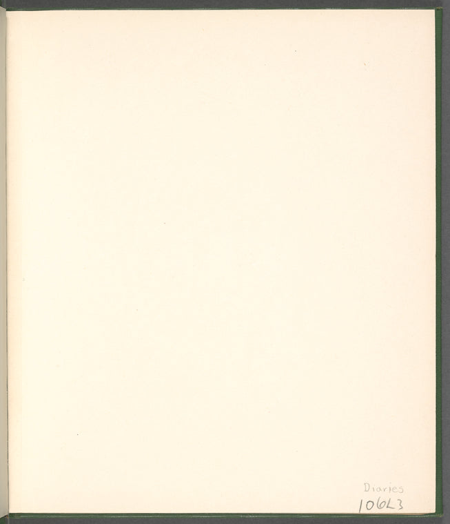 George Endicott diary