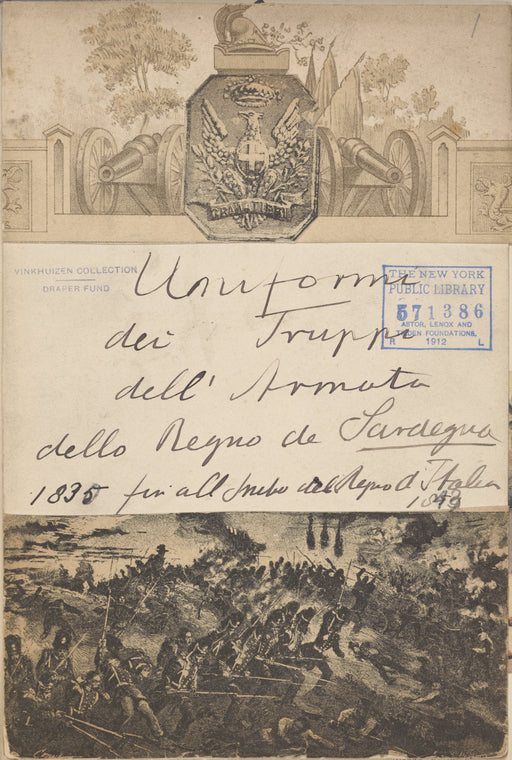 Italy. Sardinia, 1833-1838