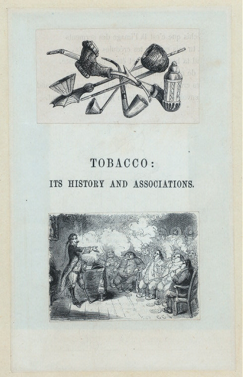 Pipes; Man speaking to room full of smokers, ca. 18th c.