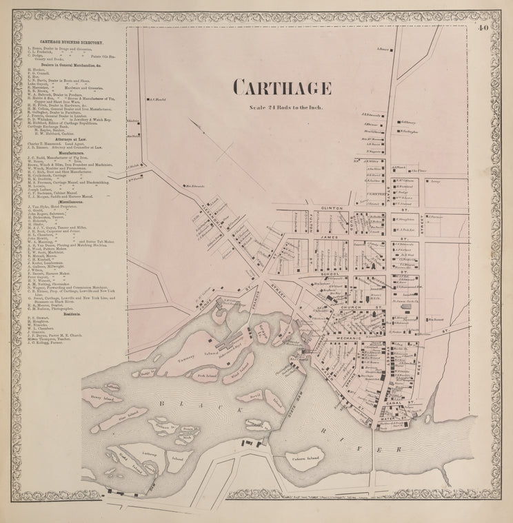 Carthage Business Directory. ; Carthage [Village]
