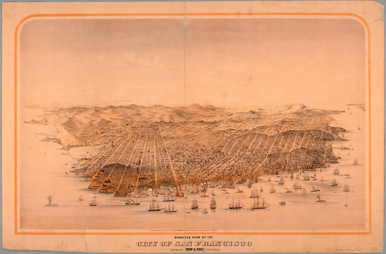 Birds eye view of the city of San Francisco