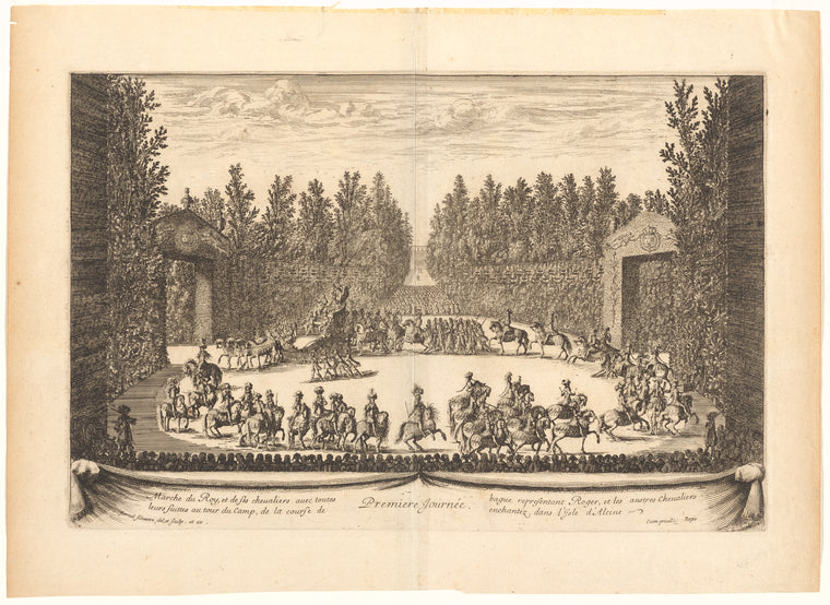 Premiere journée: marche du Roy, et ses chevaliers ...