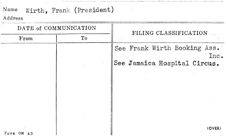 Wirth, Frank (President)