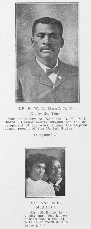Dr. E.W.D. Isaac, D.D. Nashville, Tenn. ; Mr. and Mrs. McBride.