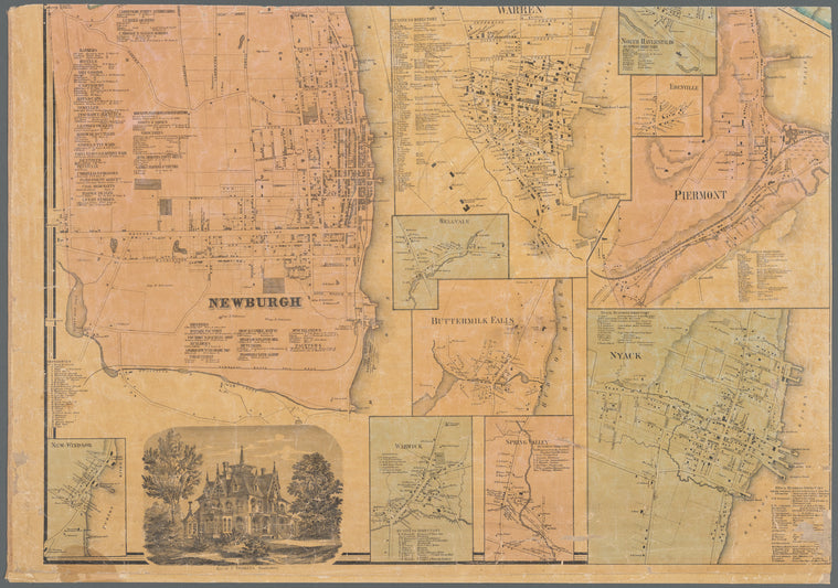 Map of Orange and Rockland Cos., New York: from actual surveys