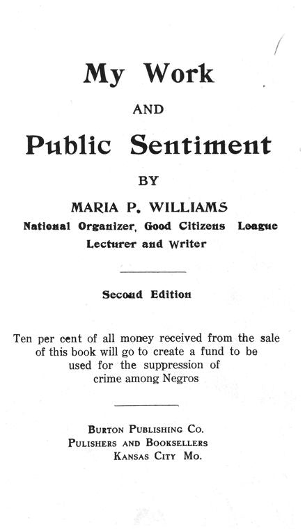 My work and public sentiment