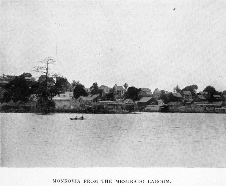 Monrovia from the Mesurado Lagoon.