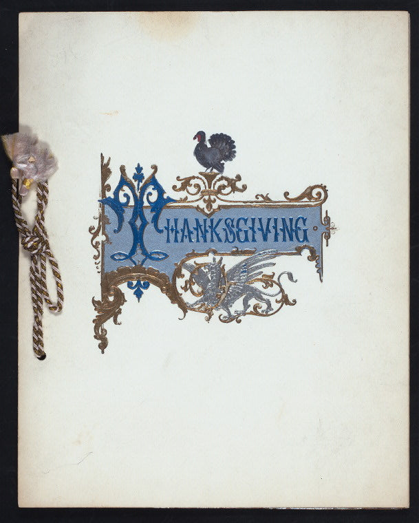 THANKSGIVING DAY DINNER [held by] HOTEL MARLBOROUGH [at] NY (HOTEL)