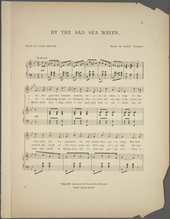 By the sad sea waves