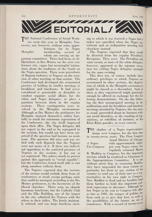 Opportunity: journal of Negro life