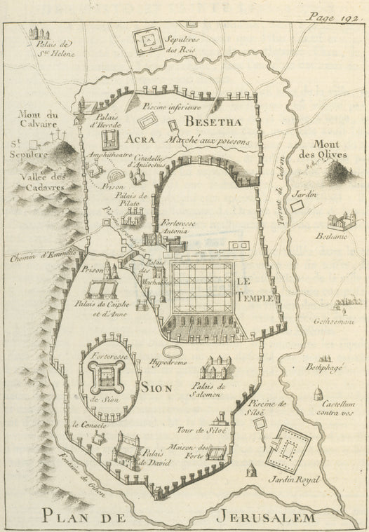 Plan de Jerusalem